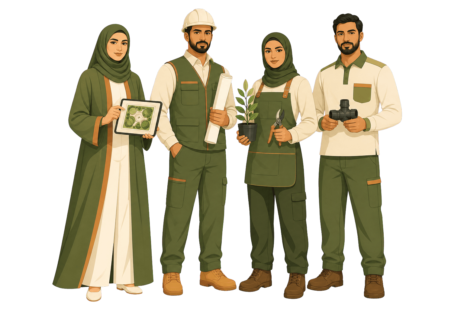 A specialist team representing design, engineering, horticulture and irrigation